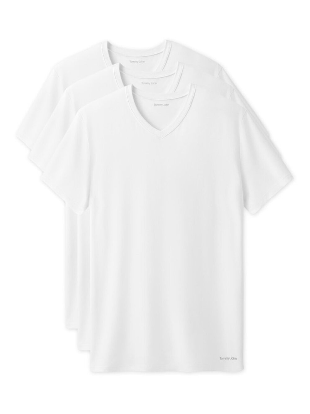 Tommy John 3-Pack Second Skin Stay Tucked V-Neck Undershirts